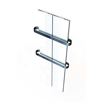 Slika CINI sušac toplovodni 404x1200 beli MONO hrom precka